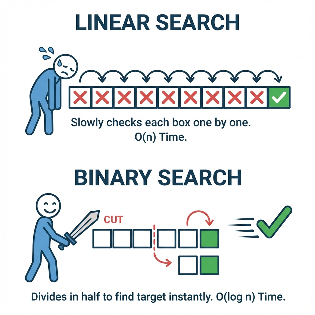 Linear Search vs Binary Search